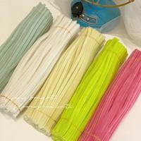 Aierflorist 500 pièces Tiges torsadées chenille ultra-denses couleur macaron pour DIY parent-enfant, brins floraux en fil chenille duveteux