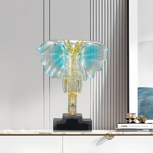 Escultura de Cabeza de <span class=keywords><strong>Elefante</strong></span> de Resina - Adorno Creativo para <span class=keywords><strong>el</strong></span> Hogar - Product Image 6