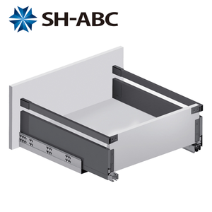 درج مزدوج الجدار بإغلاق ناعم، صندوق تانديم نحيف مخفي بإغلاق ناعم لأجهزة المطبخ وطاولات المكتب - Product Image 4