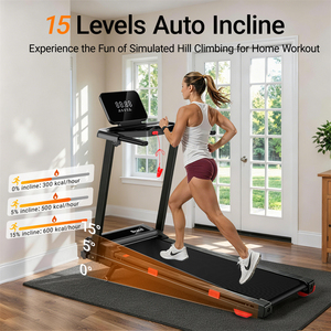 Caminadora Eléctrica Mini Económica para Uso Doméstico YUNPAO con Monitor <span class=keywords><strong>de</strong></span> Ritmo Cardíaco y Pantalla LED, Diseño Plegable, Velocidad <span class=keywords><strong>de</strong></span> 1-12 km/h, Construcción Metálica - Product Image 5