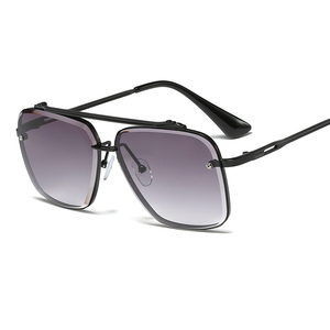 <span class=keywords><strong>Gafas</strong></span> de Sol de Moda con Estilo Piloto Cuadrado y Remaches, Lentes Degradadas, Diseño de Marca, Protección UV400 para <span class=keywords><strong>Mujer</strong></span> - Product Image 6