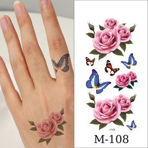 M 101-200 Autocollant de <span class=keywords><strong>tatouage</strong></span> temporaire de bras imperméable à l'eau <span class=keywords><strong>Lune</strong></span> et étoiles Papillon Design pour femmes - Product Image 3