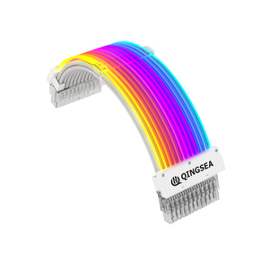 Cable de alimentación de <span class=keywords><strong>24</strong></span> Pines, Kit de extensión de Cable sincronizado PSU, <span class=keywords><strong>ATX</strong></span> <span class=keywords><strong>RGB</strong></span> - Product Image 1