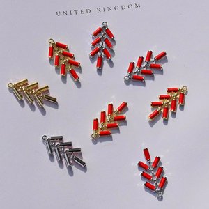 Red Firecracker Pendants Alloy DIY Bag Accessories Golden White Colorful Winter 2023 United <b>Kingdom</b> Origin GJ127 - Product Image 3