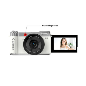 מצלמת 2026 חדשה עם פוקוס אוטומטי, כיסוי מתקפל, 4K, זום דיגיטלי X18, 64 מגה פיקסל, מסך IPS בגודל 3.0 אינץ', זיהוי פנים, מצלמה דיגיטלית ללא מראה עם סוללת ליתיום - Product Image 2