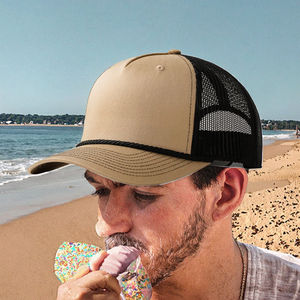 Casquette Trucker Ajustable 5 Panneaux de Haute Qualité en Coton et Maille, Style Hip-Hop Sportif pour Hommes, Idéale pour l'Été et les Activités de Plein Air, Fabriquée au Pakistan - Product Image 2