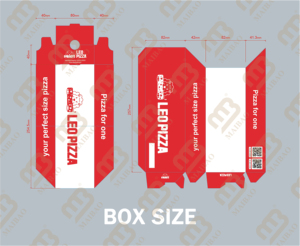 Boîte à pizza coulissante rectangulaire de 25 cm pour une seule part, avec logo personnalisé, écologique, pour emporter, emballage pour restauration rapide - Product Image 4
