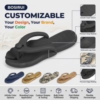 Tongs en éthylène-vinyle-acétate pour femmes et hommes, chaussures de voyage et de douche, sandales |   Antidérapant, léger, séchage rapide, pliable, portable
