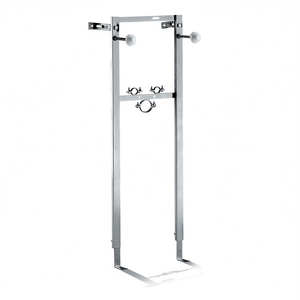 Support mural pour lavabo suspendu, largeur 93,2 cm, pour murs en briques, avec anneaux et clips de fixation - Product Image 3