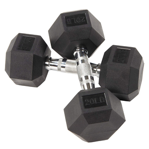5-50lbs <span class=keywords><strong>5lb</strong></span>, 10lb, 15lb, 20lb, 25lb, 30lb, 35lb, 40lb, 45lb และ50lb Hex ยางดัมเบลชุด - Product Image 5