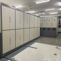 Armoire intelligente dense en acier Bibliothèque scolaire Atelier Contrôle intelligent Rack mobile Durable Modulaire Rayonnage de grande capacité