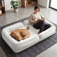 Canapé-lit pliable moderne et pratique pour salon et chambre, petit canapé-lit compressé, inclinable et réglable en tissu, pour une détente optimale