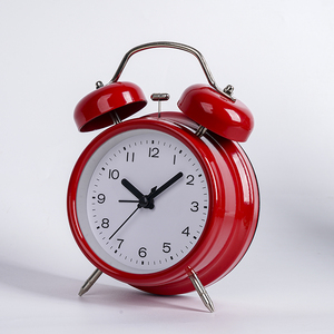 Reloj con campana de Metal de doble anillo de 4 pulgadas, <span class=keywords><strong>alarma</strong></span> de sonido grande con retroiluminación, diseño tradicional, pantalla de aguja de movimiento de cuarzo - Product Image 4