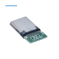 Type-c 2.0 Connecteur USB 24PIN Données de charge 4 cœurs Fiche mâle Type c