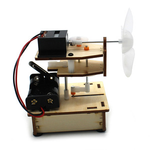 Kit de bricolage pour ventilateur oscillant en bois, jouet d'expérimentation scientifique pour enfants de 7 à 9 ans, modèle éducatif STEM, commande manuelle, sans batterie - Product Image 4