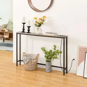 Wholesale Narrow Sofa Tables Industrial Style Rustic Antique Sofa Table Modern Gold Glass Couch Tables for Living Room