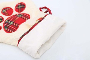Kẹo Vớ Túi Kẻ Sọc Giáng Sinh Túi Quà Tặng Sáng Tạo Dễ Thương Pet Dog Cá Xương Móng Vuốt Vớ Paw Stocking Vớ Xmas Tree - Product Image 5