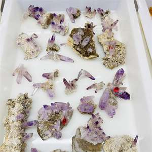 Vente en gros d'améthyste <span class=keywords><strong>vera</strong></span> <span class=keywords><strong>cruz</strong></span> naturelle de haute qualité grappe de cristal reiki rugueux violet pour la méditation - Product Image 6