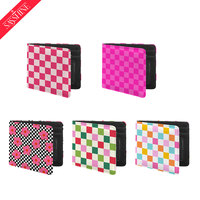 Dompet Lipat Tipis Kulit PU Pengiriman Cepat, Dompet Lipat Universal Pria dan Wanita