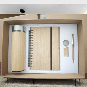 Premium Bamboo <b>Notebook</b> Gift Box <b>Set</b> Customizable Logo for Holiday Welcome Gifts - Product Image 3