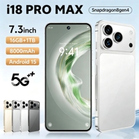 Smartphone I18 PRO MAX Deca Core, caméra arrière 108MP, batterie 8000mAh, écran OLED 7,3 pouces 120Hz, 5G, double SIM, charge rapide 65W, français/espagnol
