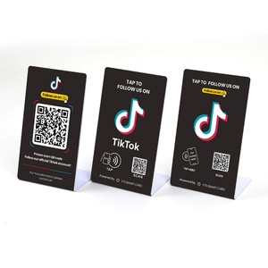 Support de menu de table NFC YTS avec lecture de code QR, pour avis et menu, vente en gros - Product Image 1