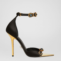 2024 dames nouveau Design luxe logo personnalisé taille femmes sandales pointues et à bout ouvert