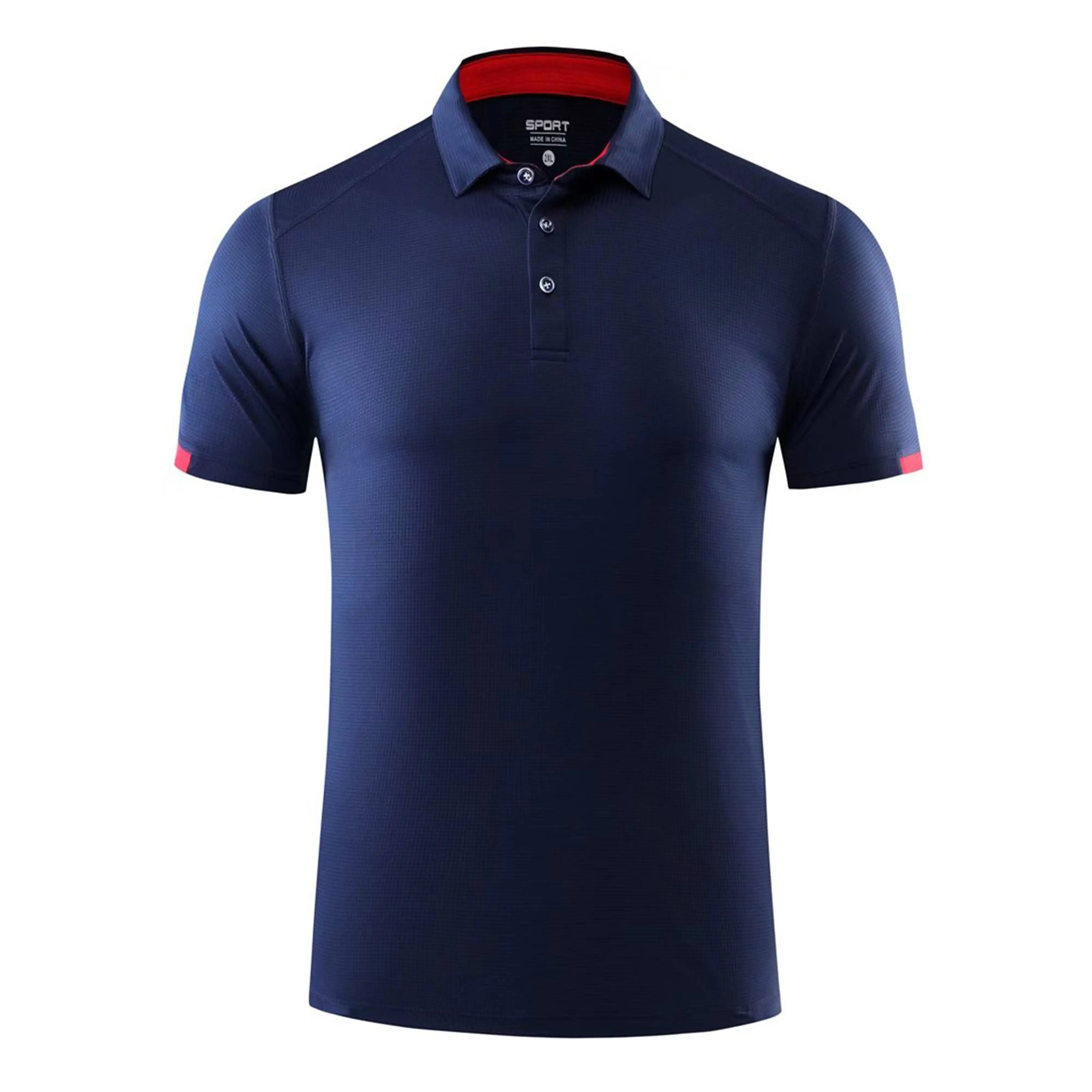 Company Logo work polo manufacturer Polyester Running Customized Logo Polyester Golf Shirts Mens Dry-Fit Polo Shirts