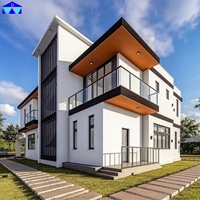 Plans de maison préfabriqués de 120 mètres carrés de conception moderne personnalisée pour villas nouvelle version