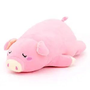 2024 Factory Design Super Soft Home Decoration Pillow Pink Cute Pig Plush Pig Cushion Toy