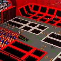 Parc de trampoline intérieur professionnel pour adultes et enfants Amusement de lit amusant pour hommes et femmes