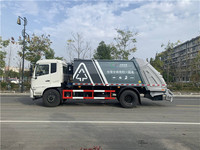 Camion compacteur de déchets Dongfeng 4x2 à 6 roues, 10 m³