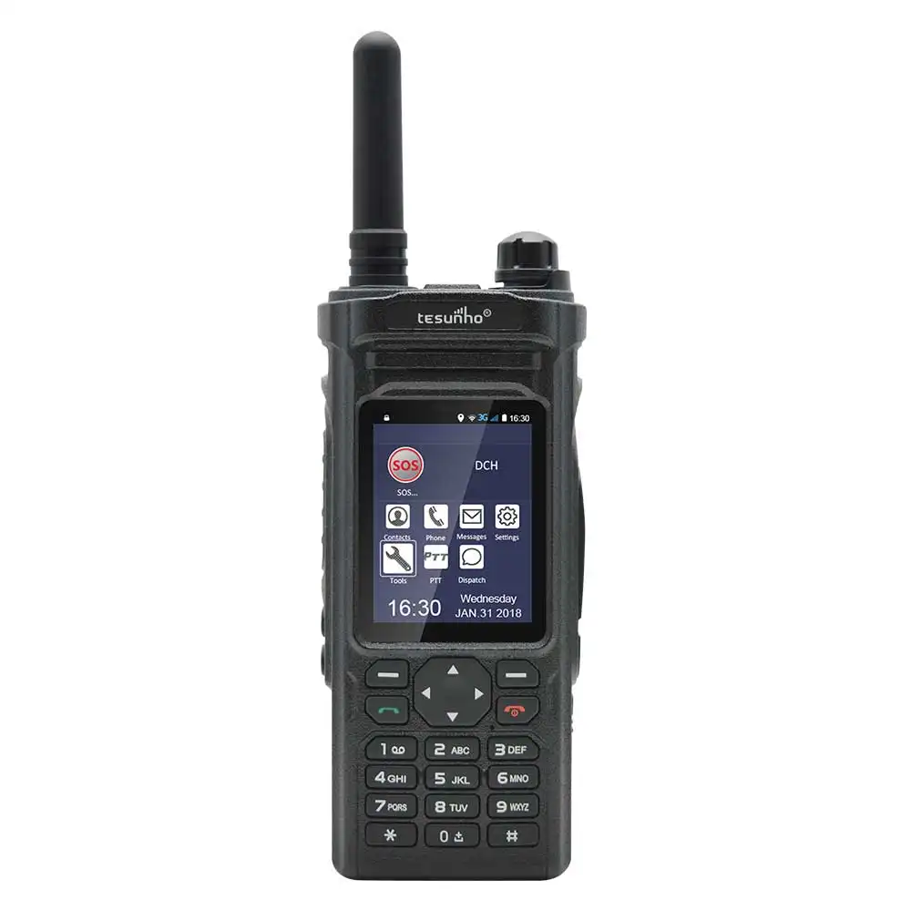 R Tesunho 3G 와이파이 안드로이드 경편한 라디오 커뮤니케이션 100 km 범위 워키토키