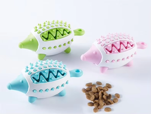 Yeni varış TPR köpek oyuncak kirpi şekli köpek sızdıran gıda oyuncak diş temizleme taşlama için - Product Image 5