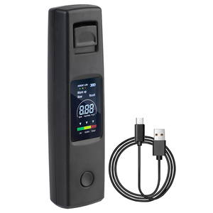 Atem-Alcotester Tragbarer berührungs loser Alkohol <span class=keywords><strong>tester</strong></span> Digitales LCD-Display Typ C Lade alkohol detektor Alkohol <span class=keywords><strong>tester</strong></span> Schwarz - Product Image 1