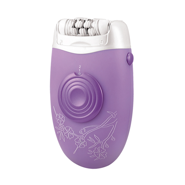 DSP Lady 2 in 1 Comfortable Epilator for Women Quick & Easy Three-Knife Shaving Peeling Low Noise Quick Clean for Household Use