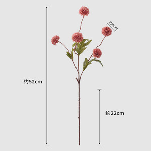 Ramo de Crisantemos Artificiales, Flores de Seda Rosadas, Estilo Nórdico, Decoración para el Hogar, Arreglo para Jarrón, Decoración para Sala de Estar y Bodas - Product Image 4