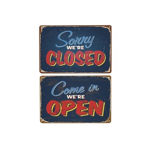 Giá Rẻ <span class=keywords><strong>Custom</strong></span> Shop Kim Loại Nhựa Mở Đóng Dấu Hiệu - Product Image 4