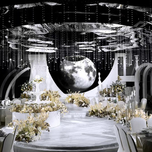 O-X392 all'ingrosso 100cm cristallo trasparente perlina di vetro ghirlanda di cristallo appeso filo arco in rilievo tenda di cristallo per la festa nuziale - Product Image 3