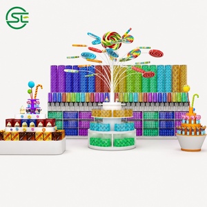 ตู้โชว์ขนมแบบกำหนดเองจากโรงงาน สวยงามสะดุดตาสำหรับจัดแสดงขนม - Product Image 3