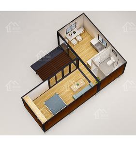 Casa Prefabbricata di Lusso in Struttura d'Acciaio, Casa Container Smontabile per <span class=keywords><strong>Hotel</strong></span>, Ufficio o Uso come Carport - Product Image 6