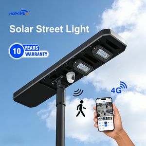 مصباح شارع شمسي ليد الكل في واحد مع كاميرا مضادة للماء عدسة زجاجية للطريق الرئيسي إضاءة خارجية للحدائق - Product Image 1