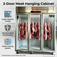 Vitrine Réfrigérée Commerciale Suspendue Grande Capacité pour Viande avec Porte en Verre Trempé