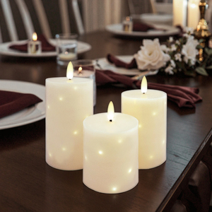 USB có thể sạc lại Flameless <span class=keywords><strong>LED</strong></span> Candle Set với điều khiển từ xa giáng sinh trang trí đèn với ánh sáng hẹn giờ Dimmer cho đám cưới - Product Image 5