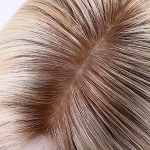 Super-doppia drawn europea dei <span class=keywords><strong>capelli</strong></span> umani 60 densità balayage bionda di colore marrone nodi Invisibili base di seta glueless parrucca piena del merletto - Product Image 1