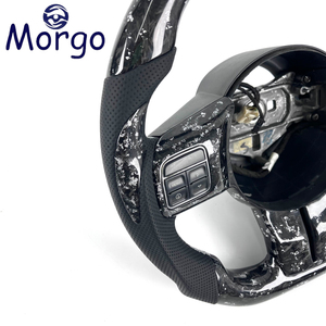 Volante Deportivo Personalizado de Fibra de Carbono Forjado Blanco para Jeep Wrangler JK <span class=keywords><strong>Rubicon</strong></span> 4x4 Sport Grand Cherokee SRT8 (2011-<span class=keywords><strong>2016</strong></span>) - Product Image 4