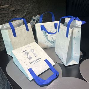 Sac isotherme non tissé personnalisé avec logo OEM, sac à lunch isotherme à emporter, sac thermique isolant pour aliments, bon prix, jetable - Product Image 5