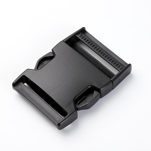 Hebilla de liberación lateral de plástico Jiuyuan de 50 mm para bolsos, ajustable, duradera, negra - Product Image 1