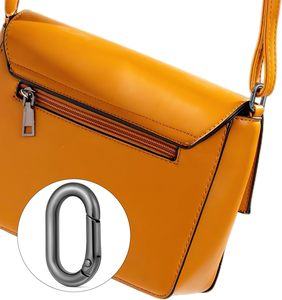 Pcs Metal Spring Oval Rings Round Carabiner <b>Key</b> Ring Clip For Keychain Buckle <b>Purse</b> Hardware DIY Crafts Gunmetal Inch - Product Image 6