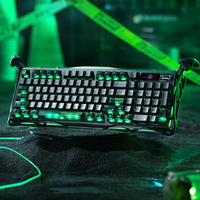 Clavier mécanique Esports Gravastar K98 Pro, tri-mode, 98 touches avec écran, clavier de jeu avec interrupteurs UFO, ergonomie, clavier de jeu